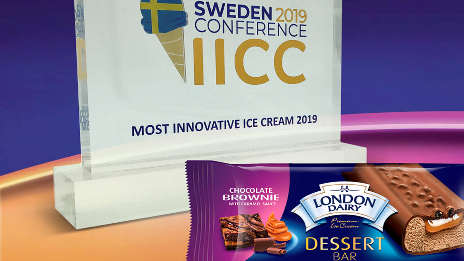 LONDON DAIRY CHOCOLATE BROWNIE DESSERT BAR WINS MOST INNOVATIVE ICE CREAM AWARD