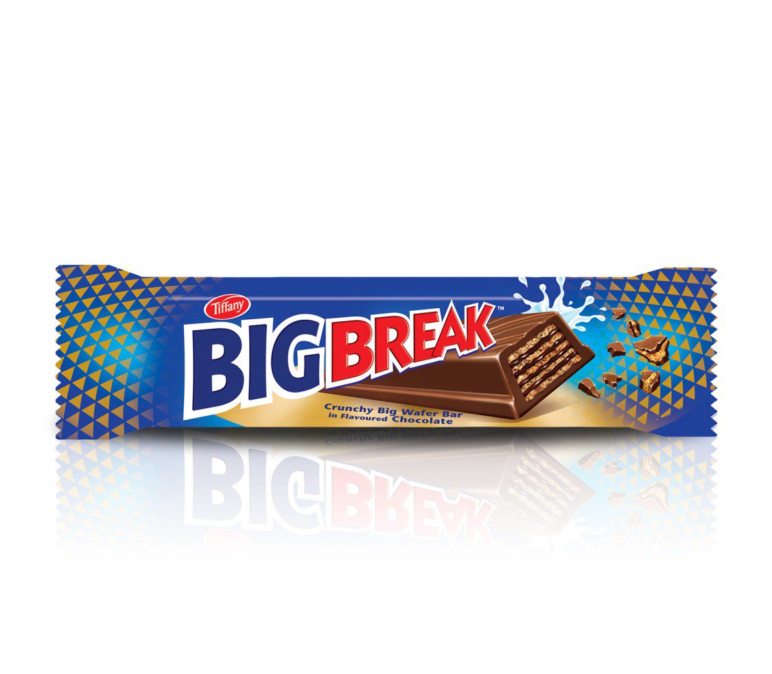 Tiffany Big Break - large crispy wafer bar coated in smooth milk chocolate.